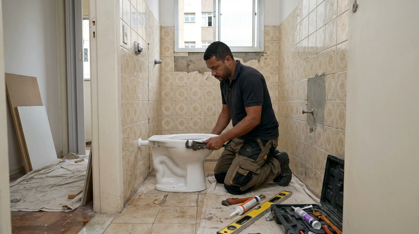 Reforço de vedação sanitária em Caxias do Sul-RS